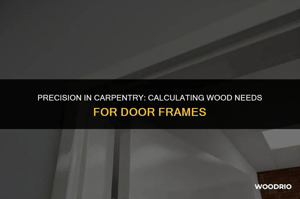 how to calculate wood required for door frame