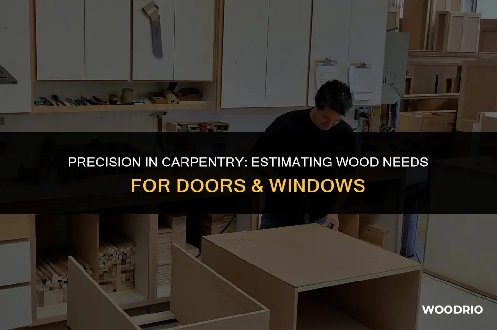 how to calculate wood requirement for doors and windows