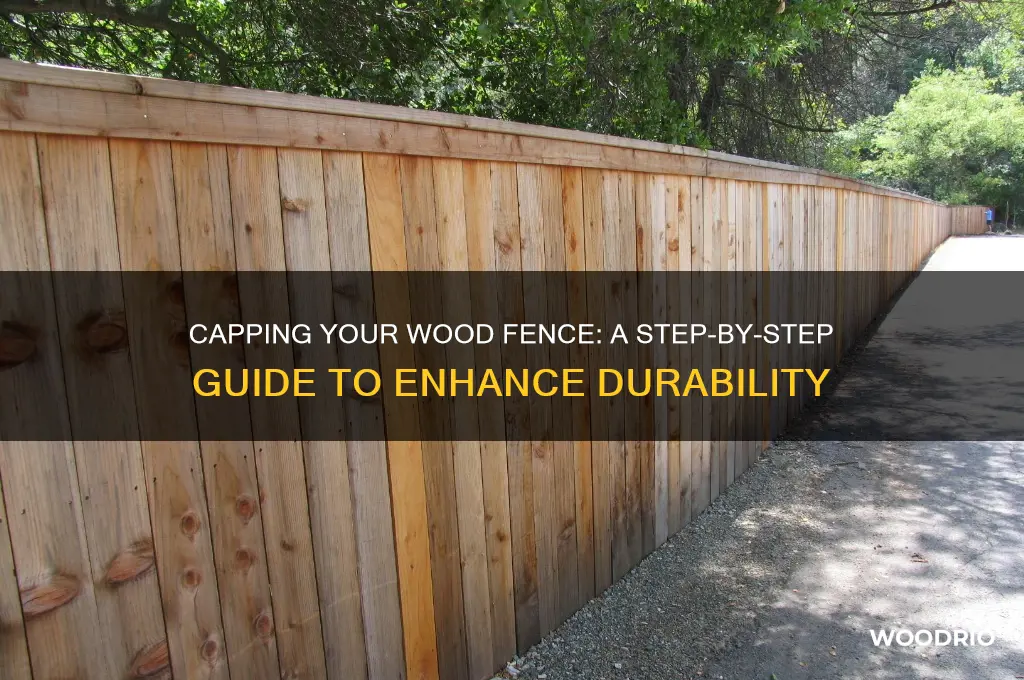 how to cap a wood fence