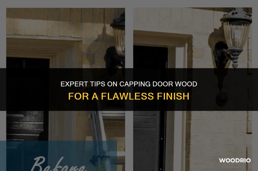 how to cap door wood