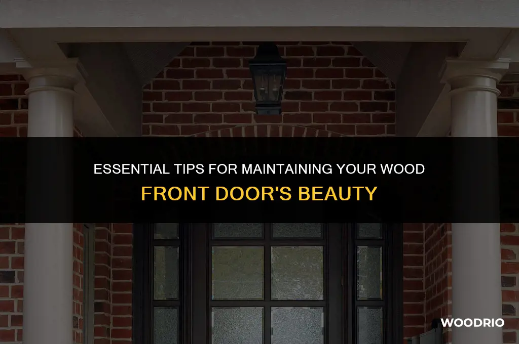 how to care for a wood front door