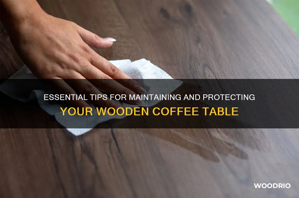 how to care for a wooden coffee table