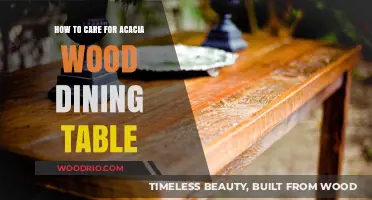 Caring for Your Acacia Wood Dining Table: Essential Tips and Tricks