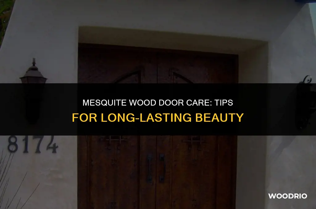 how to care for mesquite wood door