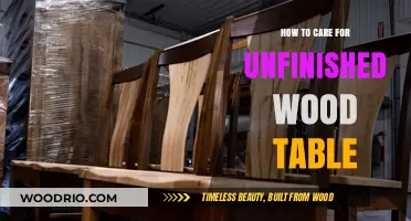 Caring for Unfinished Wood Tables: Essential Tips for Natural Beauty