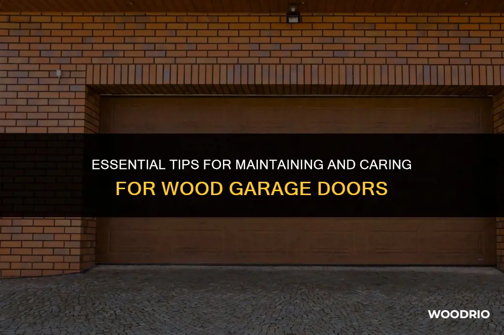 how to care for wood garage doors