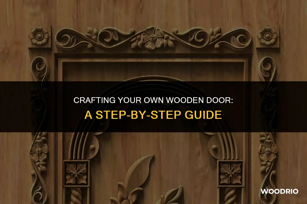 how to carve a door into a chunk of wood