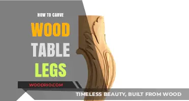 Mastering Wood Carving: Crafting Elegant Table Legs Step-by-Step