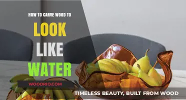 Crafting Illusion: The Art of Carving Wood to Mimic Water's Flow