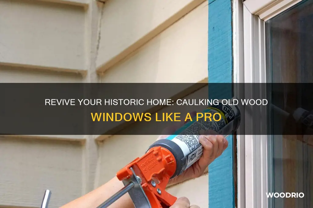 how to caulk old wood windows