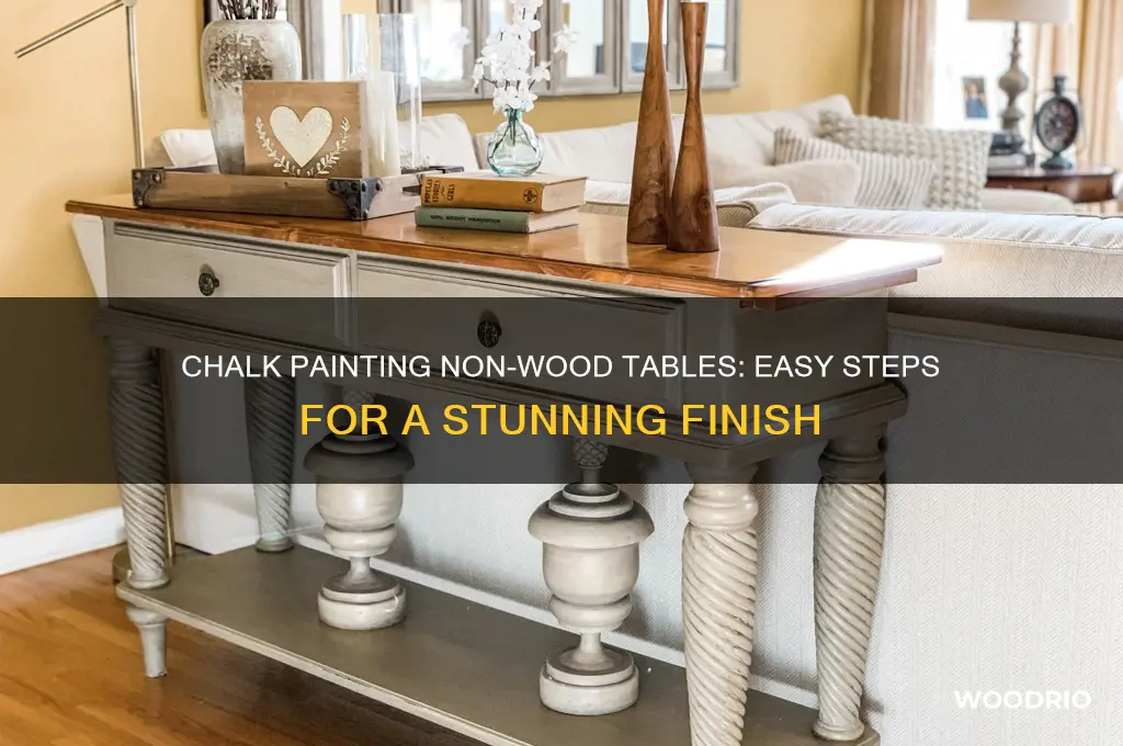 how to chalk pain table that is not real wood