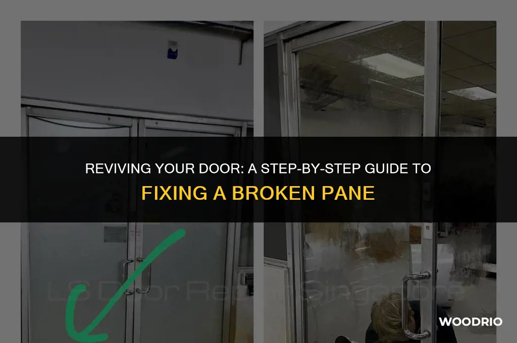 how to change a broken pane in a wooden door