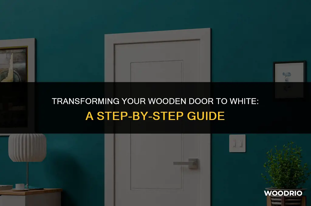 how to change a wood doors to white