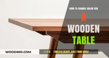 Transform Your Wooden Table: Easy Steps to Change Its Color