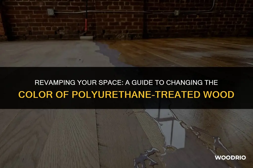how to change color of polyurethane treated wood