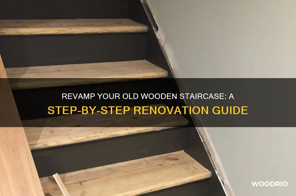 how to change old wooden stair case