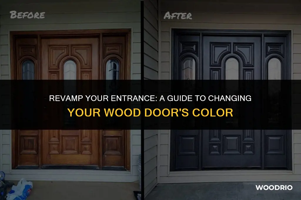 how to change the color of a wood door