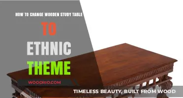 Transform Your Wooden Study Table into an Ethnic Masterpiece