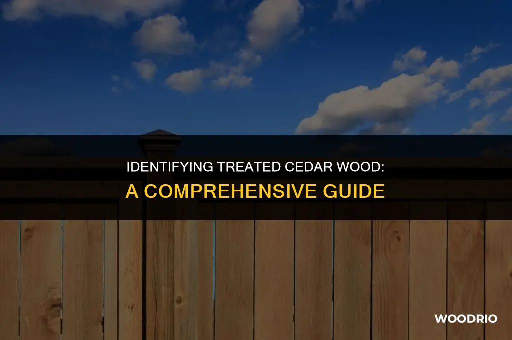 how to check if cedar wood is treated