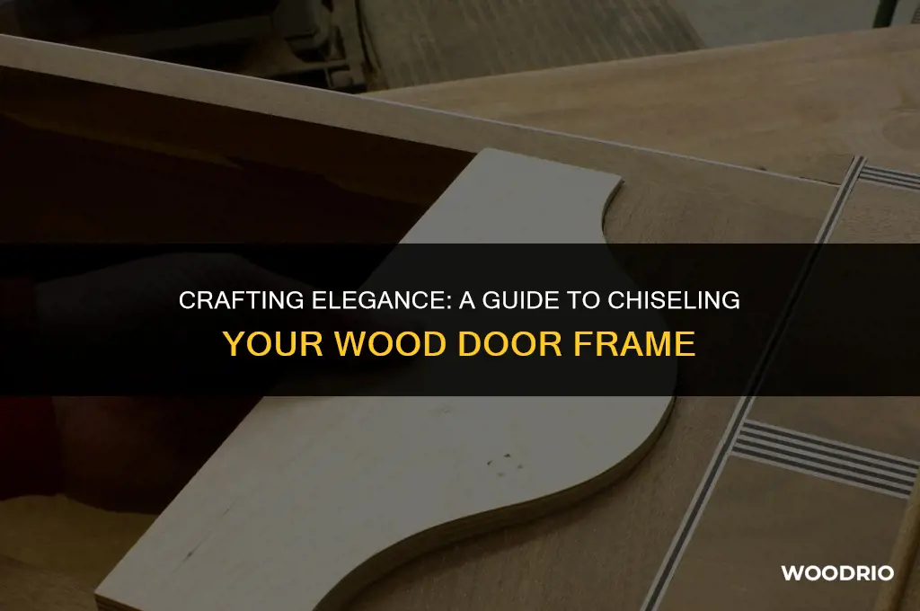 how to chisel wood door frame