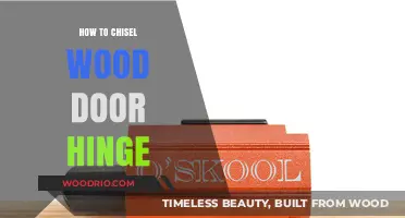 Crafting Elegance: The Art of Chiseling Wood Door Hinges