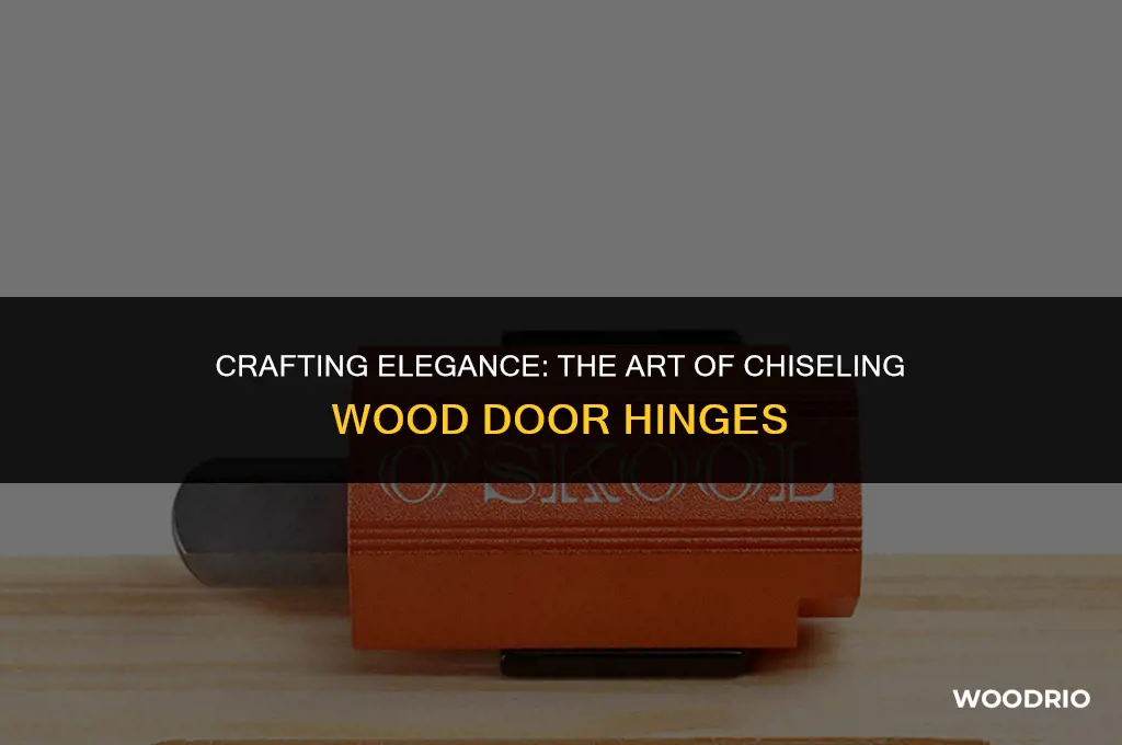 how to chisel wood door hinge