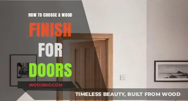 Selecting the Perfect Wood Finish for Your Doors: A Comprehensive Guide