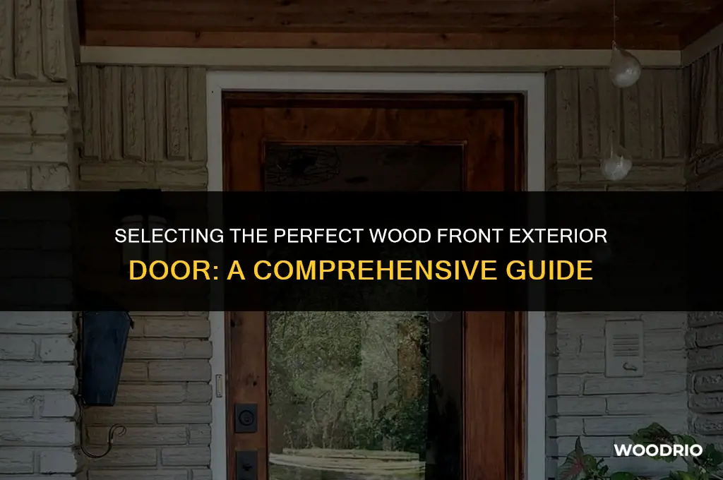 how to choose a wood front exterior door