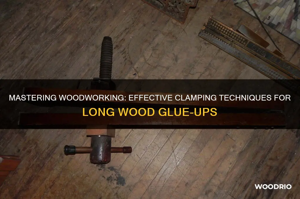 how to clamp long wood for glueup