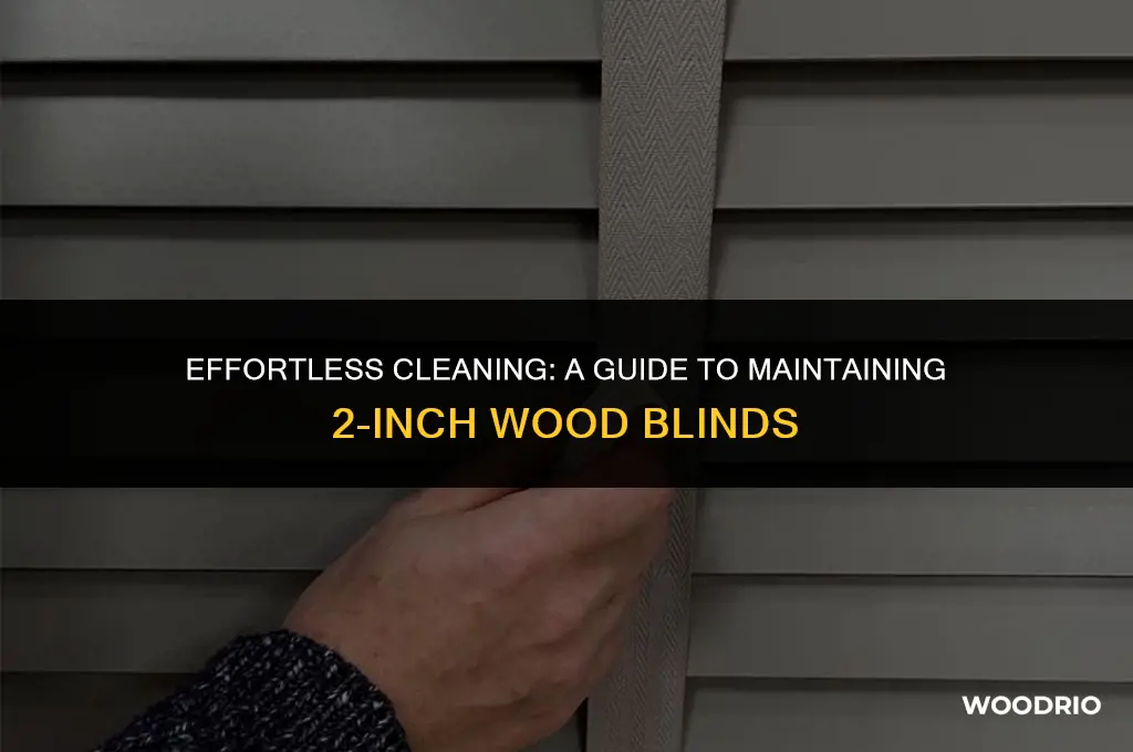 how to clean 2 inch wood blinds