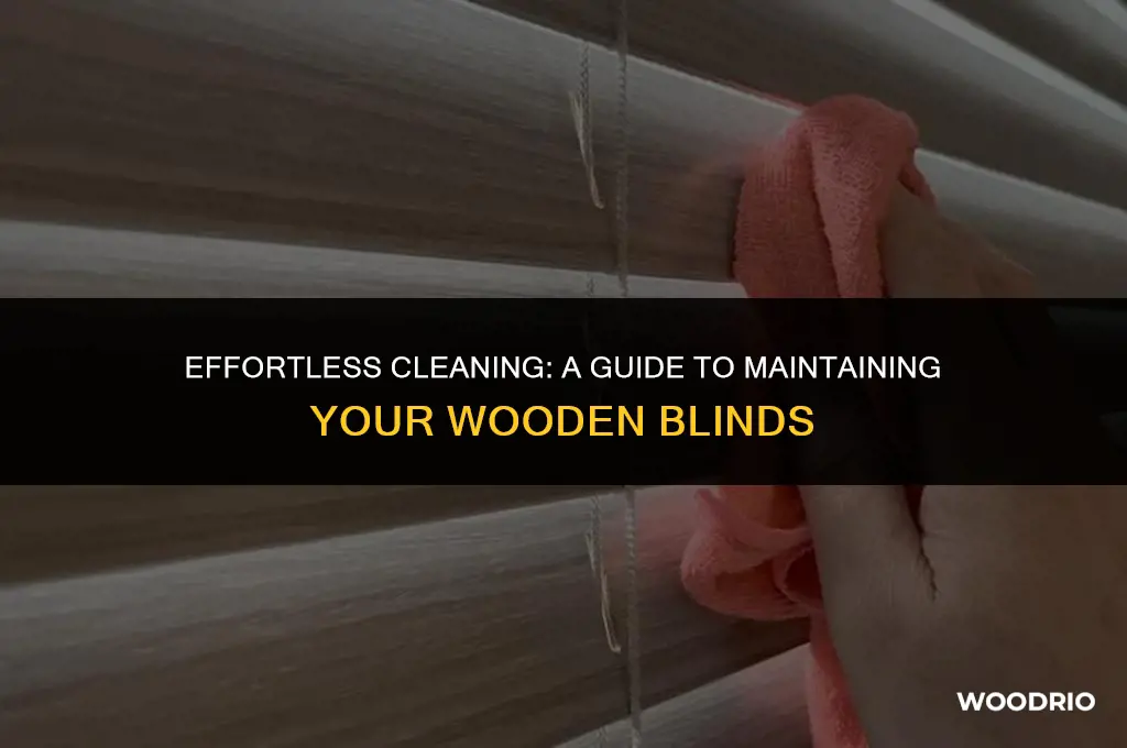 how to clean 2 wood blinds