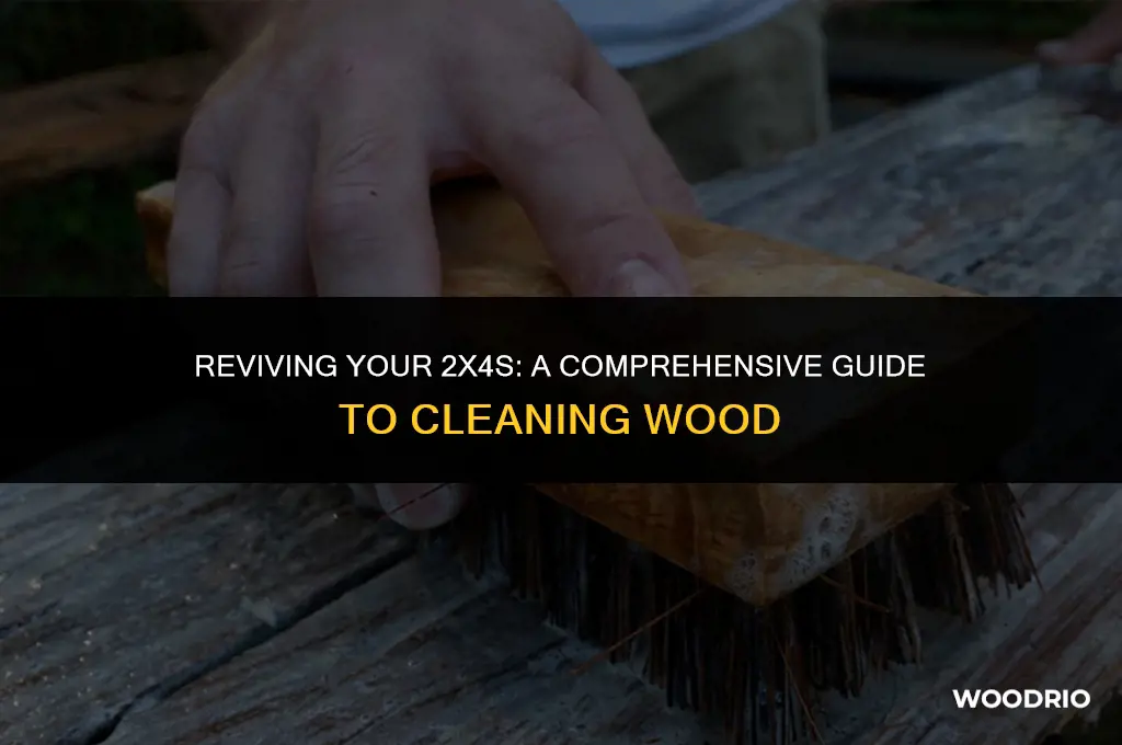 how to clean 2x4 wood
