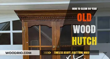 Restoring Elegance: A Guide to Cleaning Your Vintage Wood Hutch