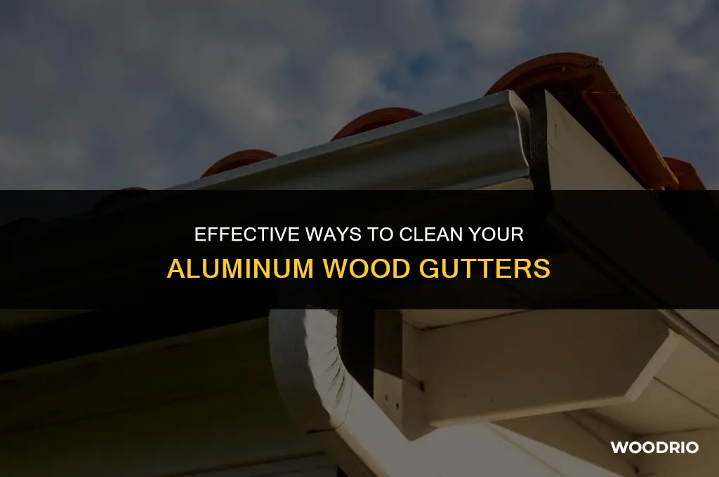 how to clean a aluminum wood gutters