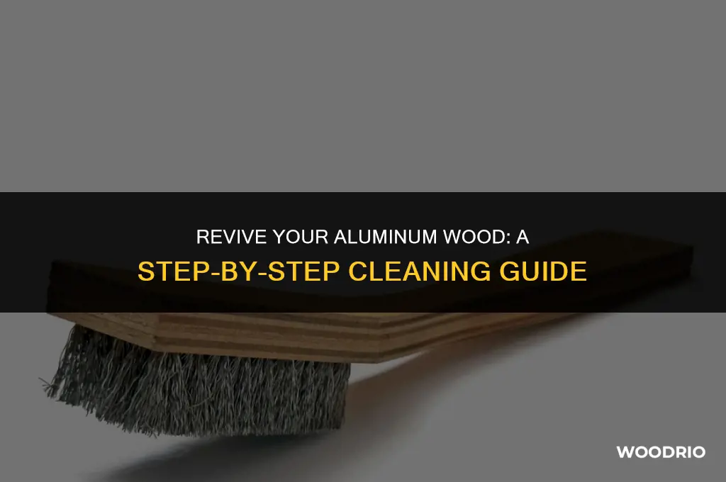 how to clean a aluminum wood