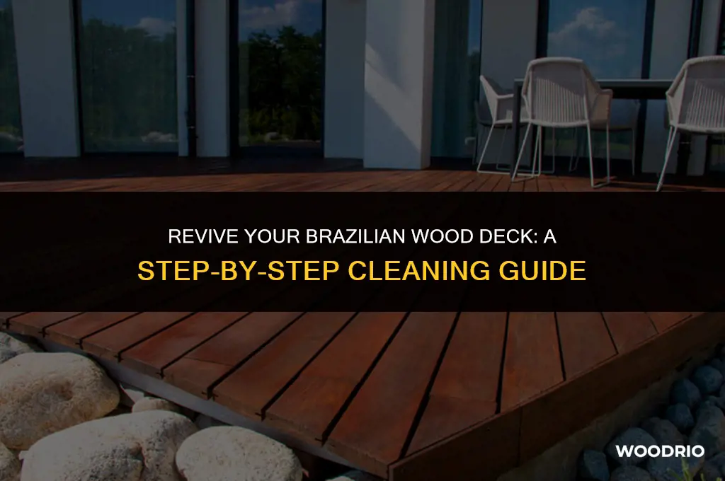 how to clean a brazilian wood deck