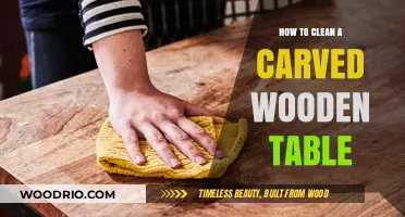 Reviving Elegance: A Guide to Cleaning Your Carved Wooden Table