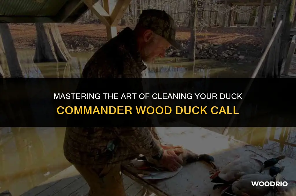 how to clean a duck commander wood duck call