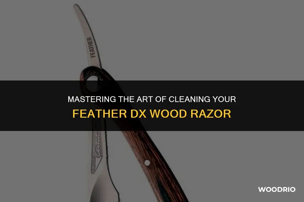 how to clean a feather dx wood razor