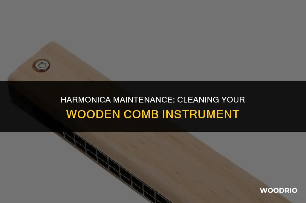 how to clean a harmonica with wooden comb