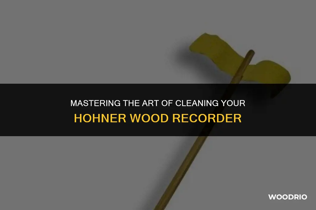 how to clean a hohner wood recorder