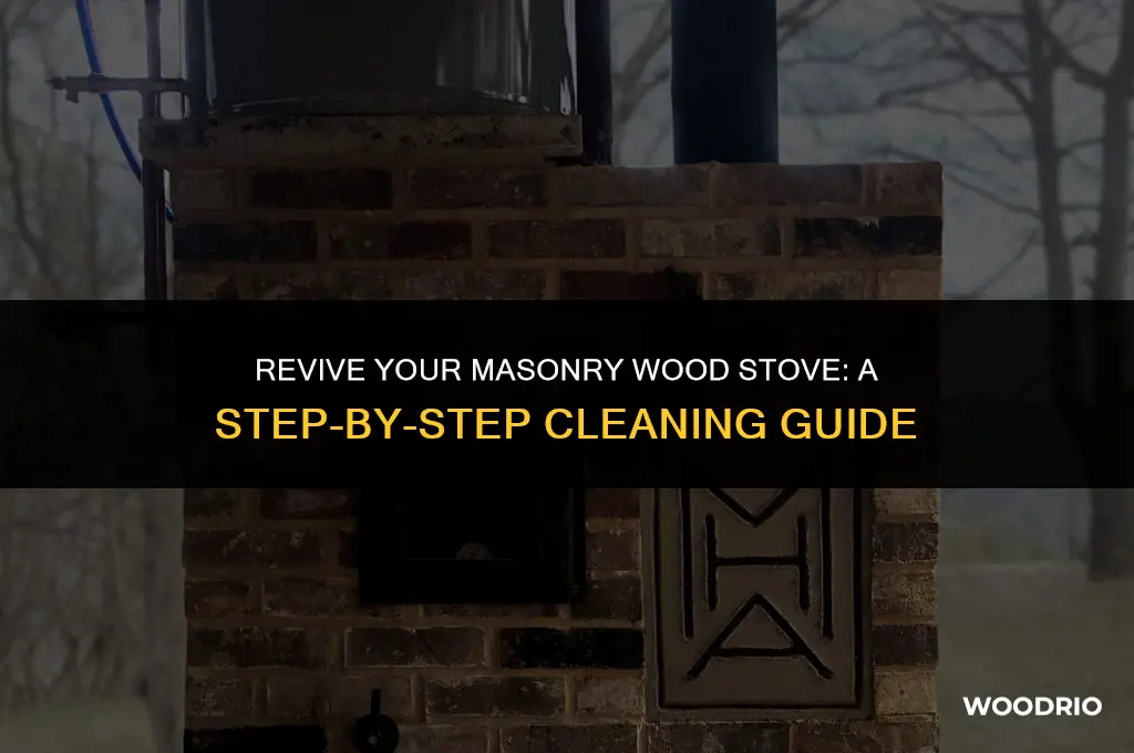 how to clean a masonry wood stove