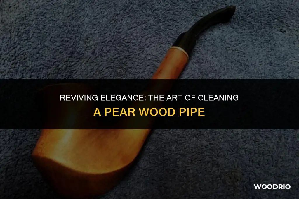how to clean a pear wood pipe