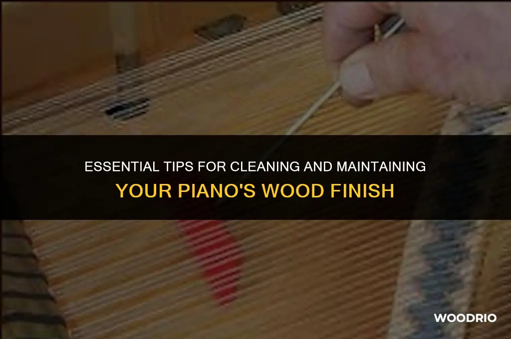 how to clean a piano wood
