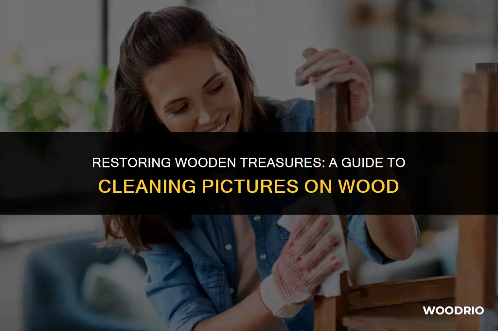 how to clean a picture on wood