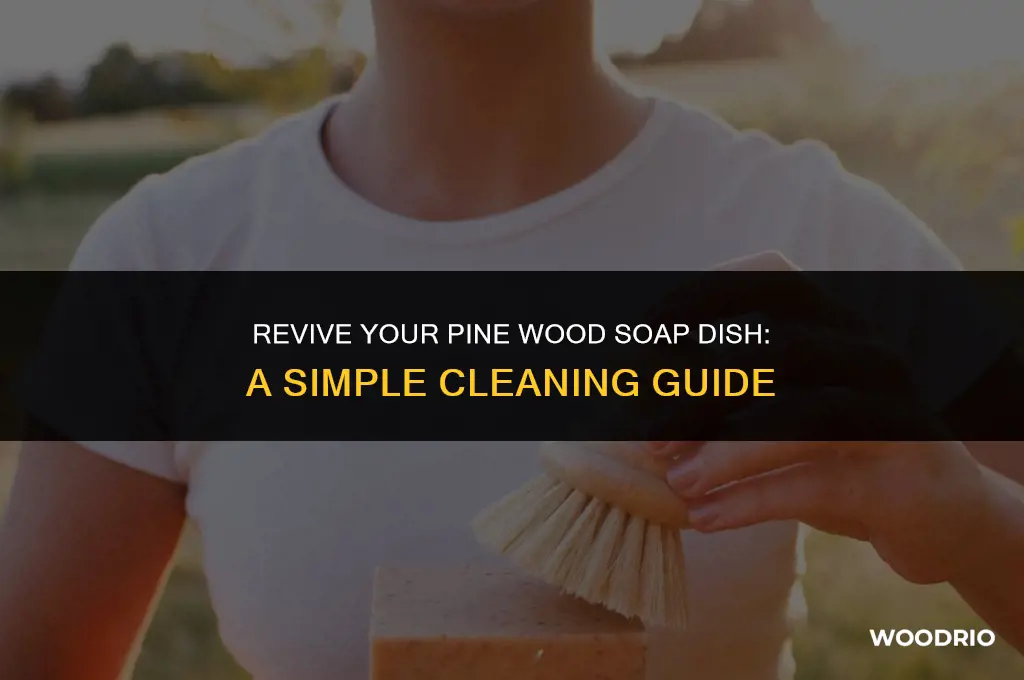 how to clean a pine wood soap dish
