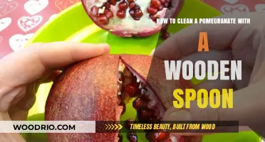 Effortlessly Clean Your Pomegranate with a Wooden Spoon: A Simple Guide
