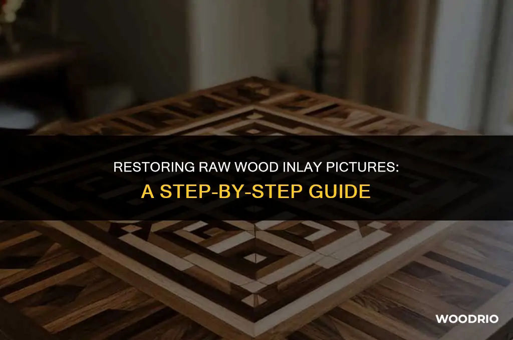 how to clean a raw wood inlay picture
