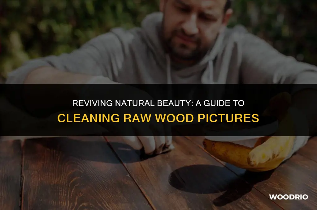 how to clean a raw wood picture