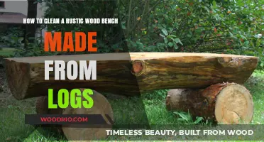 Reviving Rustic Charm: A Guide to Cleaning Log Wood Benches
